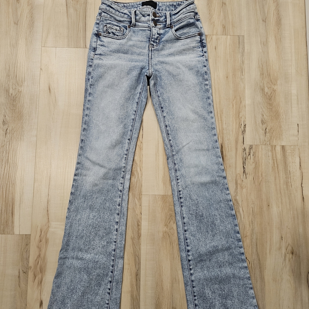 Buckle Light Blue Wide Leg Jeans